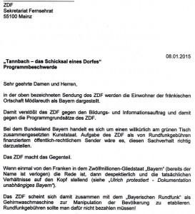 ZDF Beschwerde Hofmann