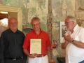 2018-07-01 v.li. Otto Weger8FB9 Dr. Haberkamm ,Laudator Dr W.Mück